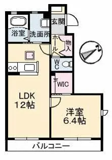 シャーメゾン サンシャイン 弐号館【1階】の間取り
