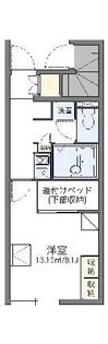 レオパレスバレーナ紅葉【1階】の間取り