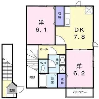 バードック A【2階】の間取り