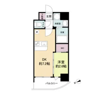 セレニテ江坂アリア【6階】の間取り