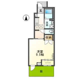 サニーソア【1階】の間取り