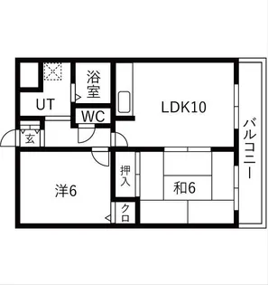 サンシェール千里【2階】の間取り