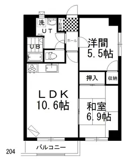 CINQ ARCADIA【2階】の間取り
