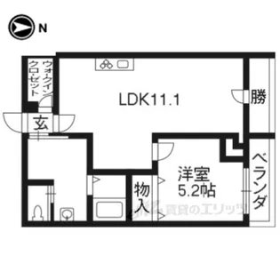 ジョイナス三宅【1階】の間取り