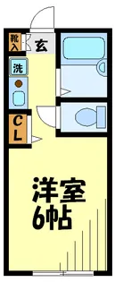 エクセレント調布【1階】の間取り