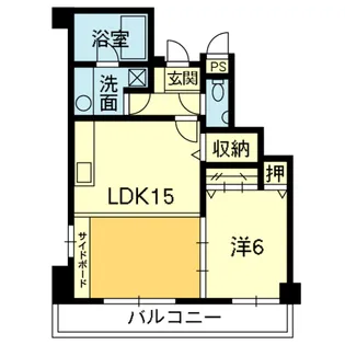 ラ・ブレッツア新屋敷南【4階】の間取り