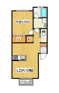 メゾンフローライトA【2階】の間取り