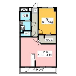 ルネス チャービル【2階】の間取り