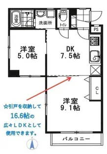 ヴィーブルハイム【1階】の間取り