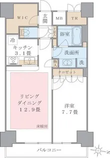 Brillia ist 東雲キャナルコート【7階】の間取り
