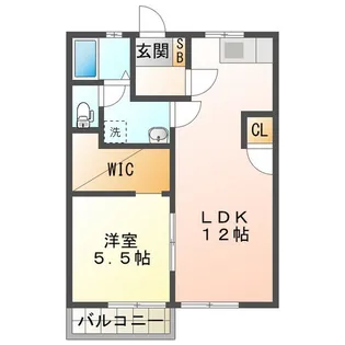 メープルマツモト【1階】の間取り
