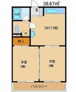 グリーンヴィレッヂ【2階】の間取り