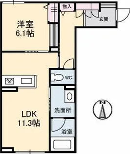La Grandir【1階】の間取り