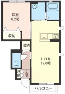 メゾン ド カルフール【1階】の間取り