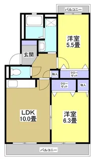 ファミール【4階】の間取り
