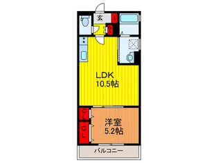 クリエオーレ西三荘【1階】の間取り