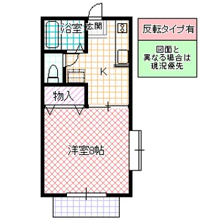 ハイツかもしだ【2階】の間取り