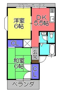 クラウンハイツ彦根1【1階】の間取り