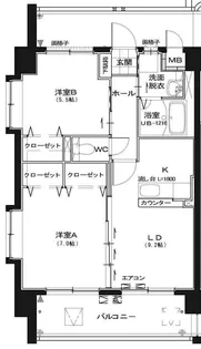 サンモール キリシマ【4階】の間取り
