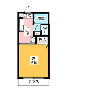 エスチュアリー北市場【1階】の間取り