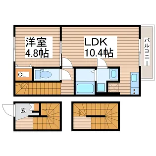 椿山荘【3階】の間取り