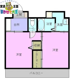 市丸ハイツ【3階】の間取り