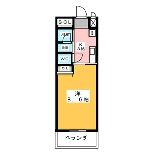 セレニティー名駅【10階】の間取り