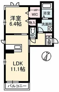 ソレイユコート新保【3階】の間取り