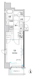 クレイシア菊川ステーションサイト【5階】の間取り
