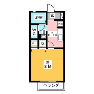 ケーナ保田【1階】の間取り