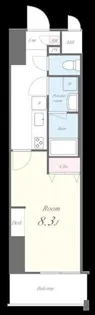 ラフィシア関内【7階】の間取り