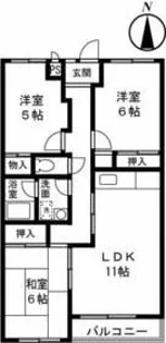 メゾンビューラー【3階】の間取り