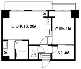 山手杉並ビル【8階】の間取り