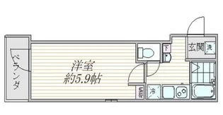 エスタシア三ノ輪【2階】の間取り