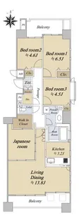 泉シティハウス【2階】の間取り