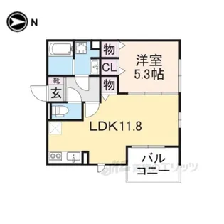 リレント武庫之荘【3階】の間取り
