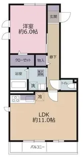 ドルフ安藤橋V【3階】の間取り