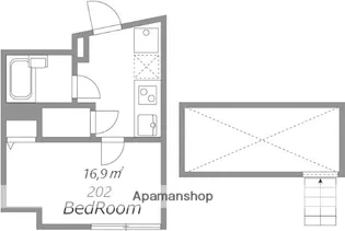 AP102プレジール溝の口【2階】の間取り