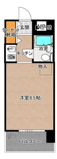 徳山駅前スカイマンション【7階】の間取り