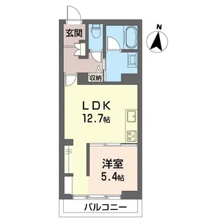 グランドソレイユ湘南横松【1階】の間取り