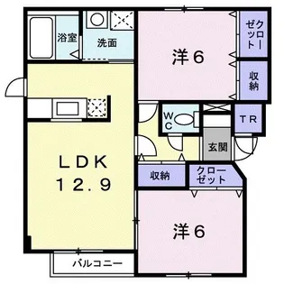 サンリットハウス【2階】の間取り