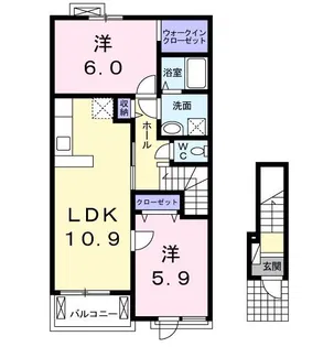 サンモール五番館【2階】の間取り