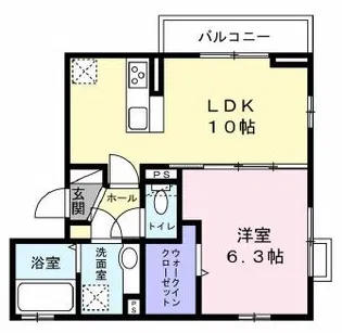 LA・LIBERTA【2階】の間取り