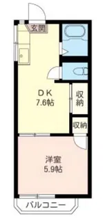 旭町ハイツ【2階】の間取り