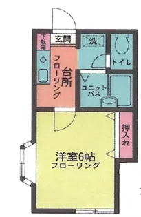 BeコーポII【2階】の間取り