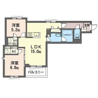 プライム・ナンバー【2階】の間取り