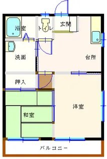 ミドルヴィレッジ【2階】の間取り