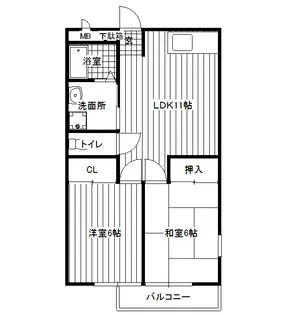 クレイン鎌倉【2階】の間取り