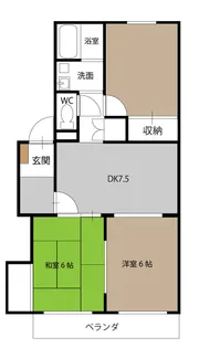 平内ハイツ【3階】の間取り