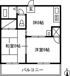 ハイツアピア【1階】の間取り